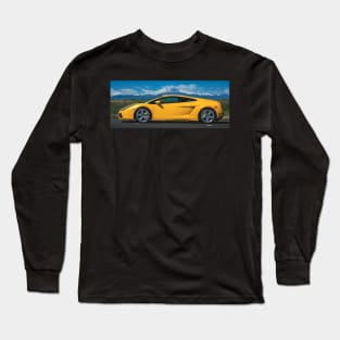 Yellow Lamborghini Gallardo Long Sleeve T-Shirt